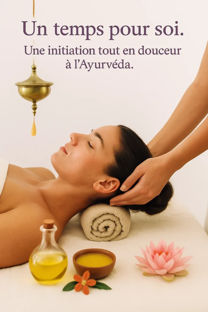 Massage ayurvédique relaxant avec huiles naturelles pour bien-être, détente et équilibre corps-esprit